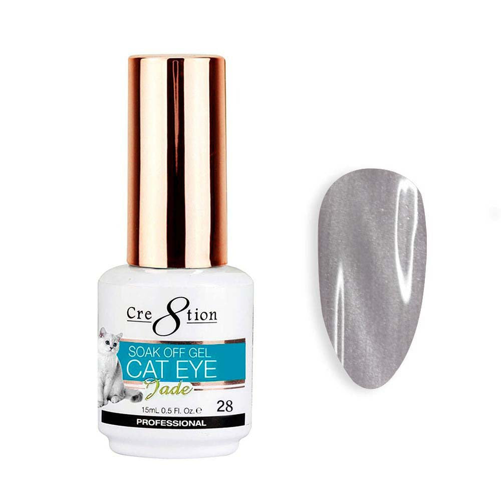 Cre8tion Soak Off Cat Eye Gel Jade #28 0916-0831