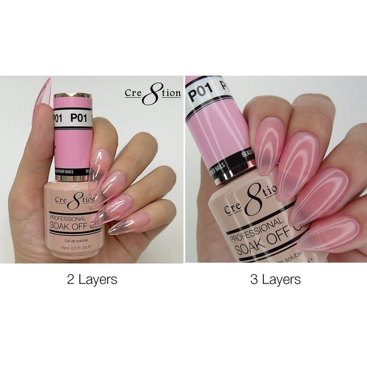 Cre8tion French Collection Soak Off Gel 0.5 oz P01