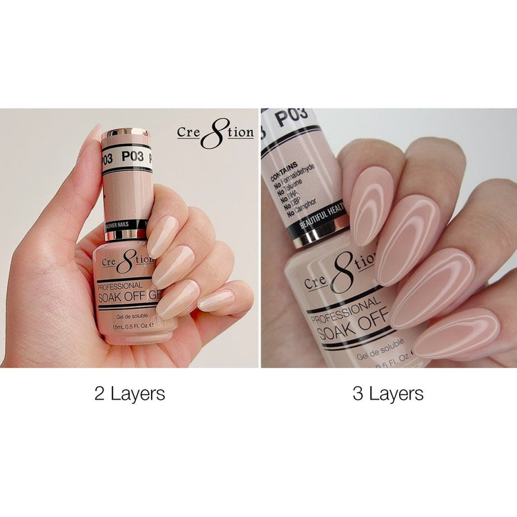 Cre8tion French Collection Soak Off Gel 0.5 oz P03 09620