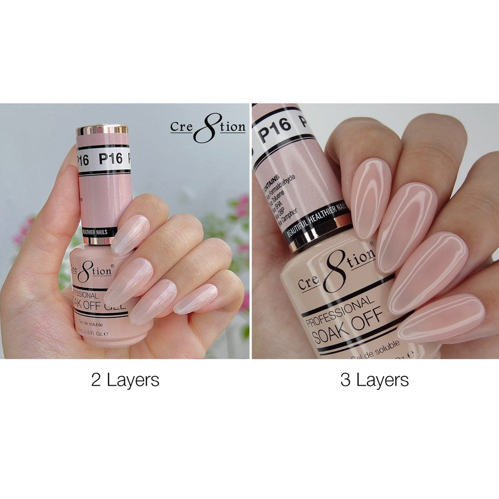 Cre8tion French Collection Soak Off Gel 0.5 oz P16 07078