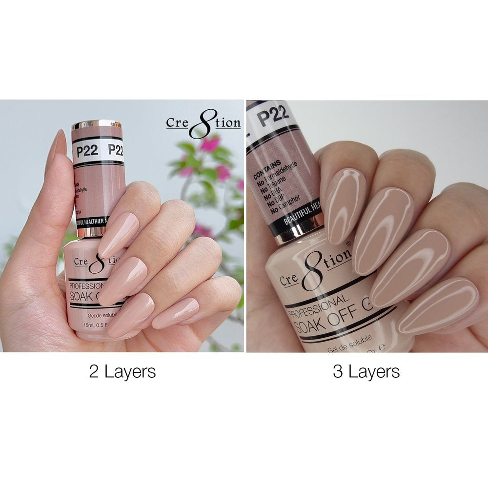 Cre8tion French Collection Soak Off Gel 0.5 oz P22 07084