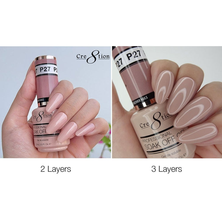 Cre8tion French Collection Soak Off Gel 0.5 oz P27 07089