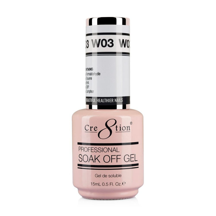 Cre8tion French Collection Soak Off Gel 0.5 oz W03