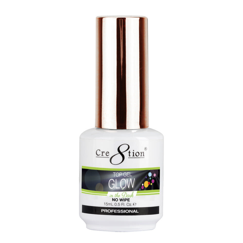 Cre8tion Glow In The Dark Top Coat No Wipe 0.5 oz 0916-1007