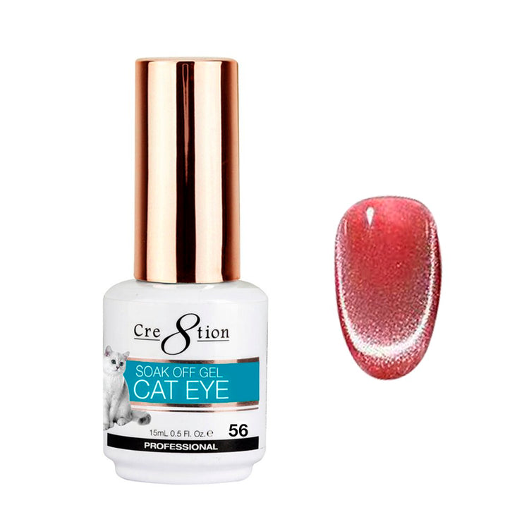 Cre8tion Cat Eye Nude Soak Off Gel 0.5 oz #56 1800