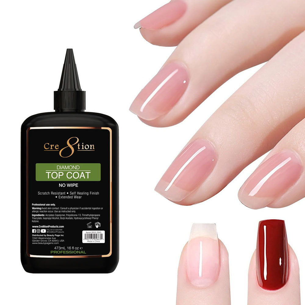 Cre8tion Diamond Top Coat No Wipe 16 fl oz 0916-2845 / 05863