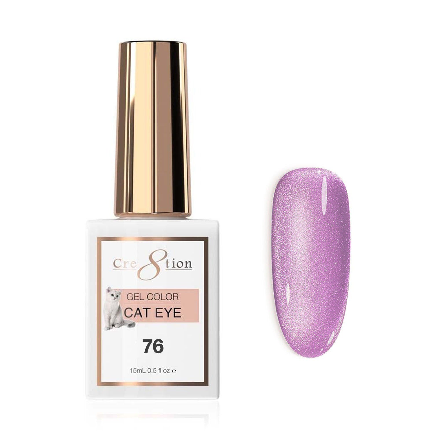 Cre8tion Cat Eye Soak Off Gel 0.5 oz #76 0916-2875