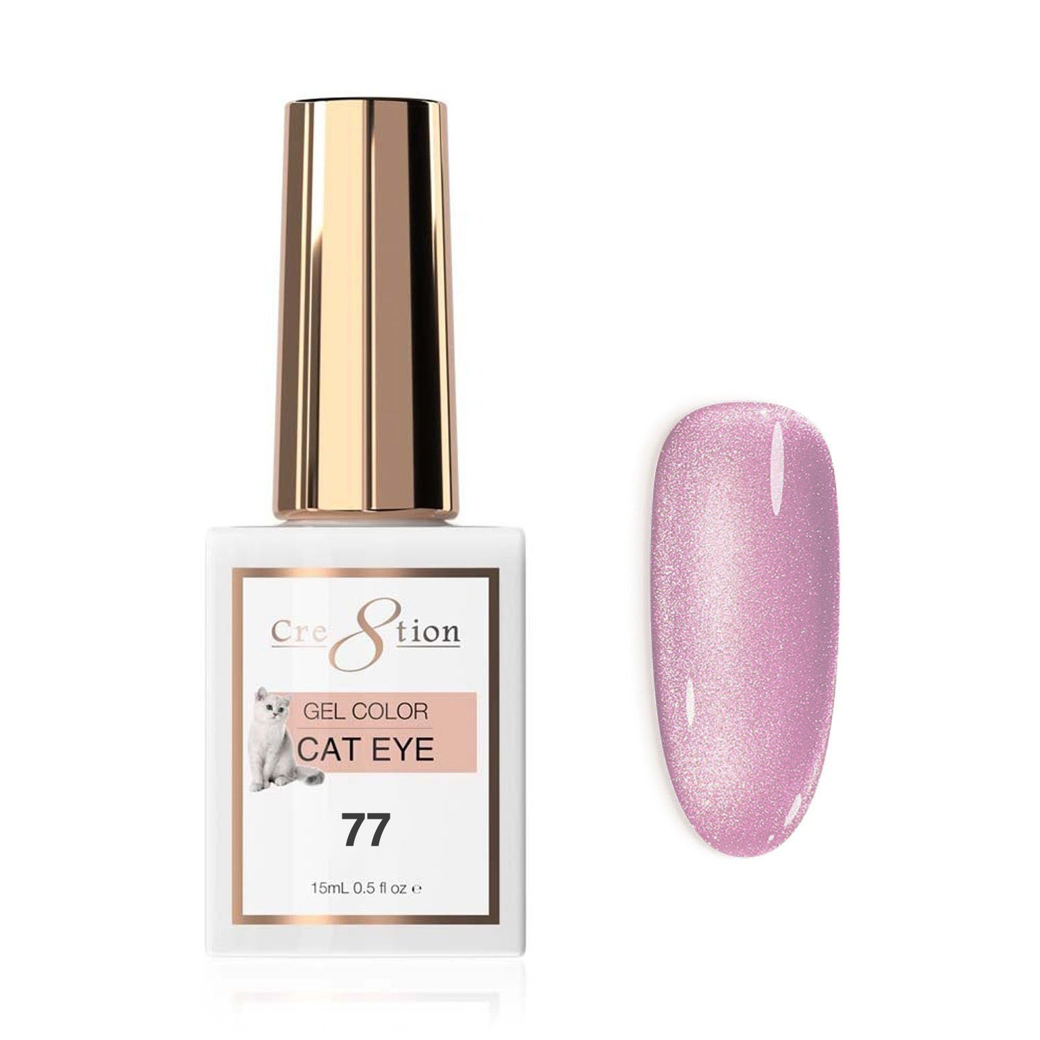 Cre8tion Cat Eye Soak Off Gel 0.5 oz #77 0916-2876