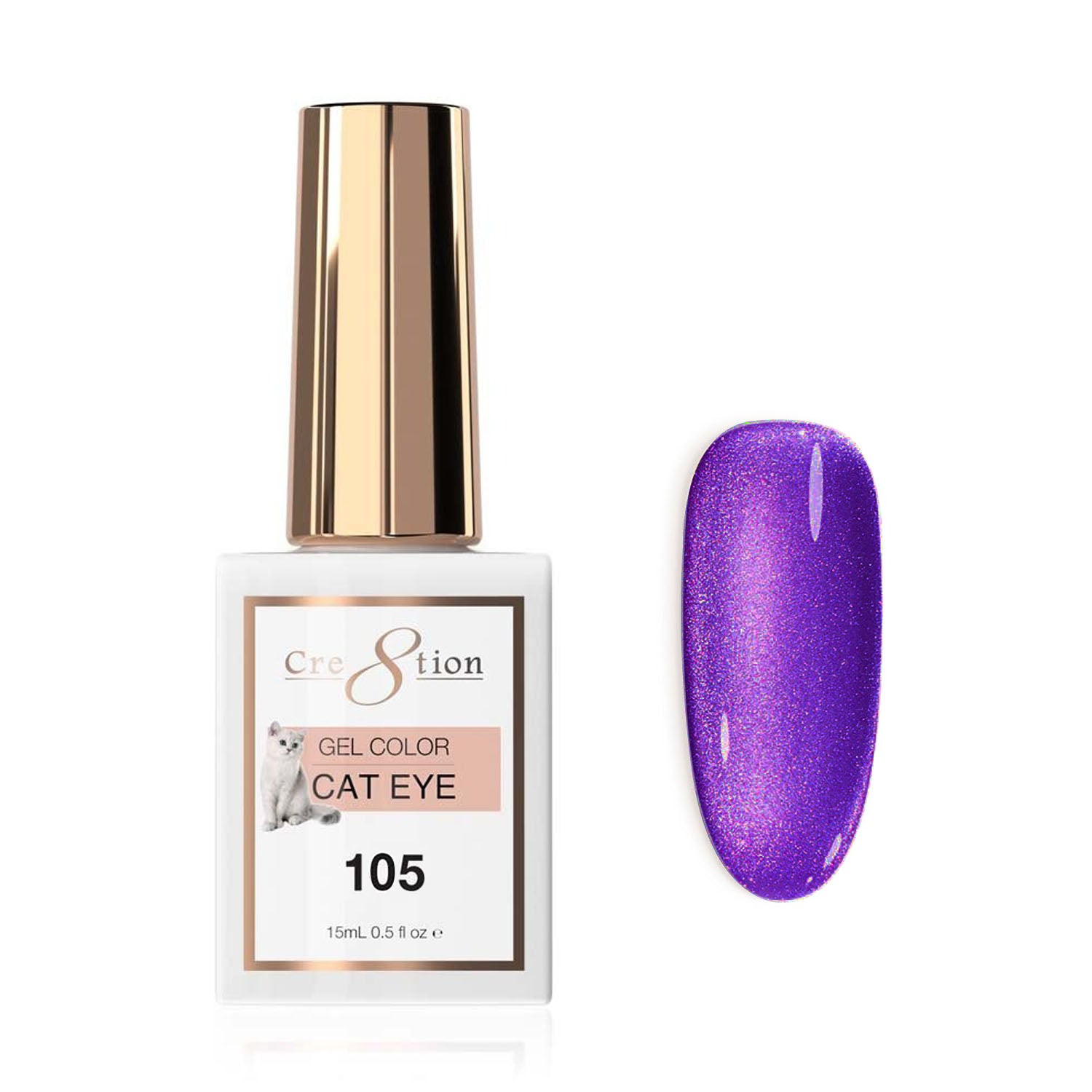 Cre8tion Soak Off Cat Eye Gel #105 0916-2904