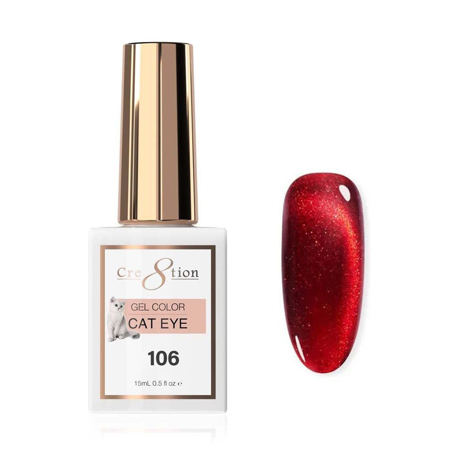 Cre8tion Soak Off Cat Eye Gel #106 0916-2905