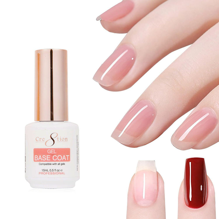 Cre8tion Soak Off Gel Base Coat 0.5 fl oz/15ml #09606