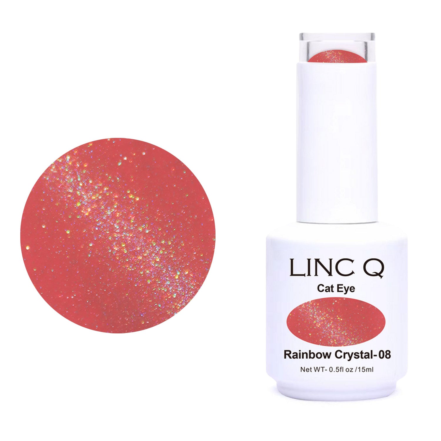 Linc Q Rainbow Crystal Cat Eye Gel 0.5 fl oz #08 89492