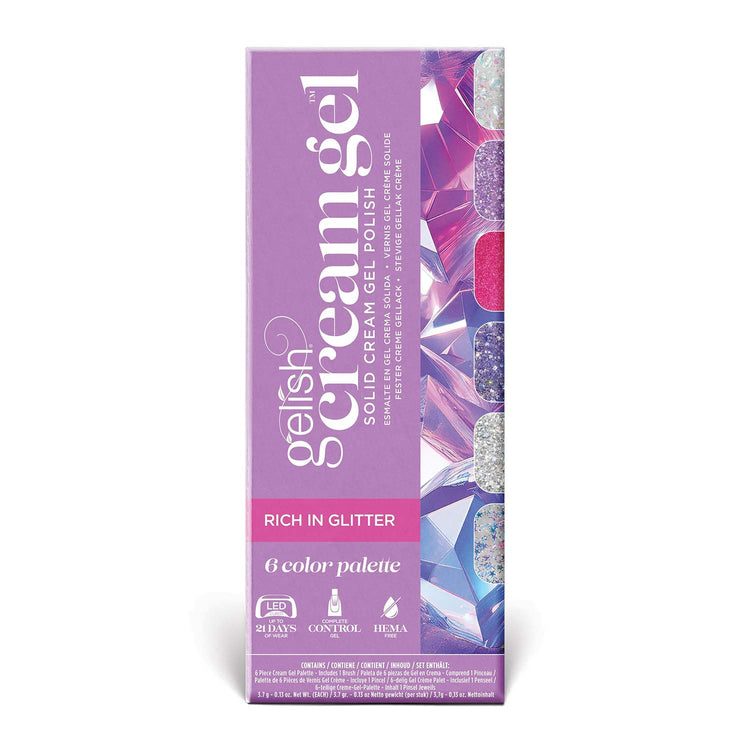 Gelish Solid Cream Gel Palette Rich In Glitter 1121813