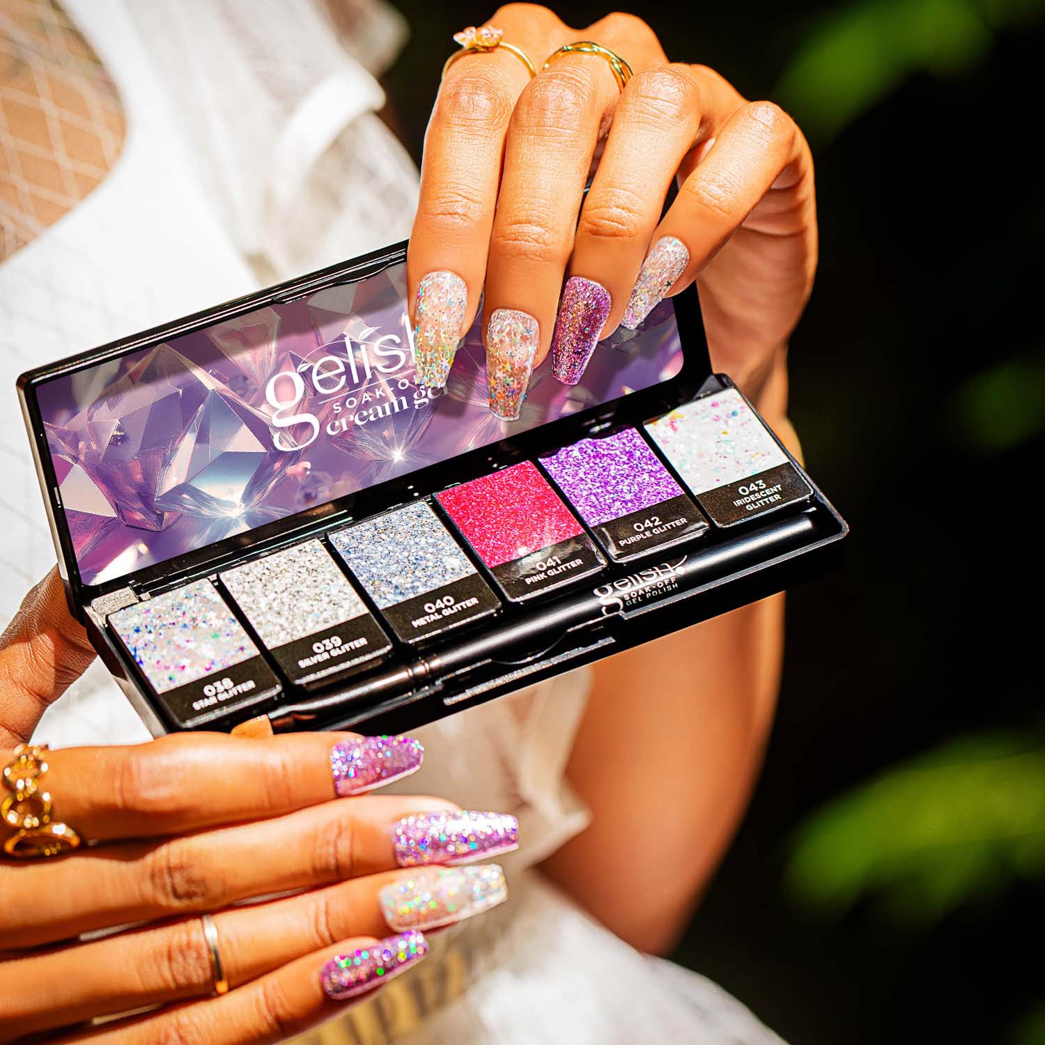 Gelish Solid Cream Gel Palette Rich In Glitter 1121813