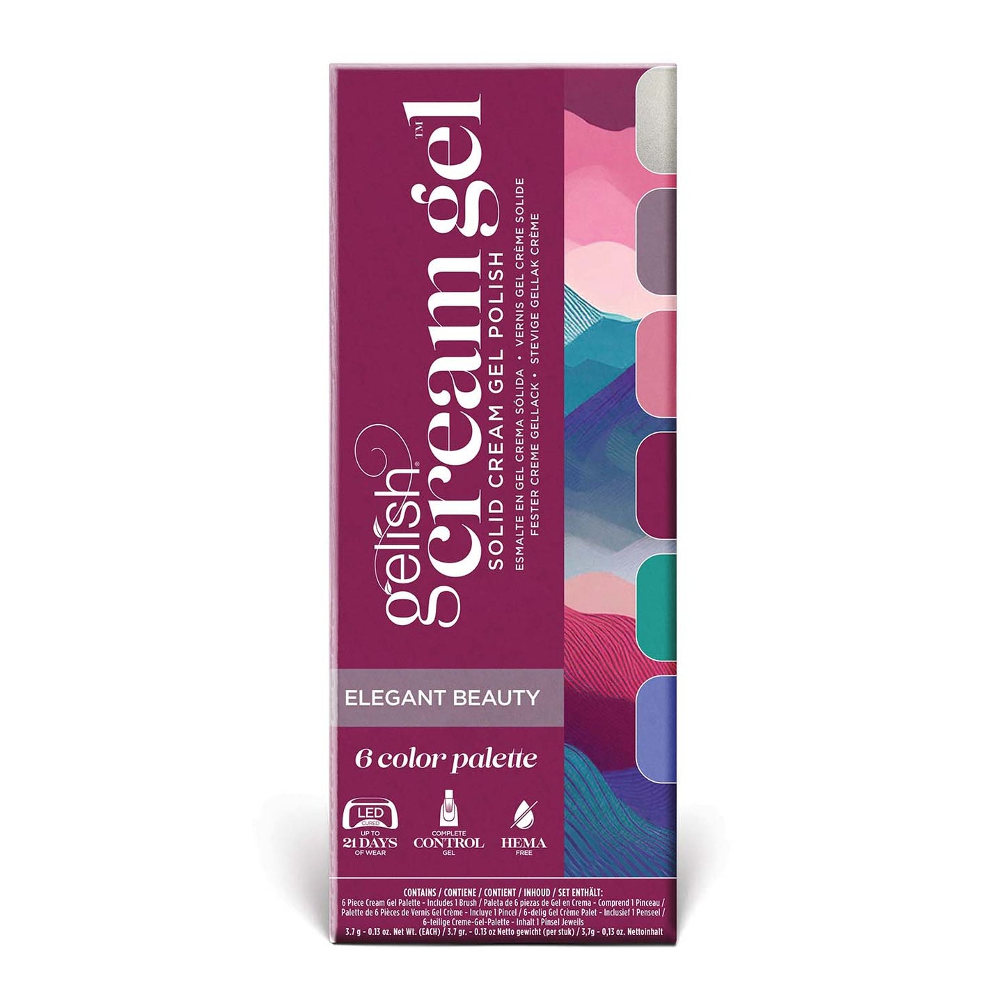 Gelish Solid Cream Gel Polish Palette Elegant Beauty 1121822