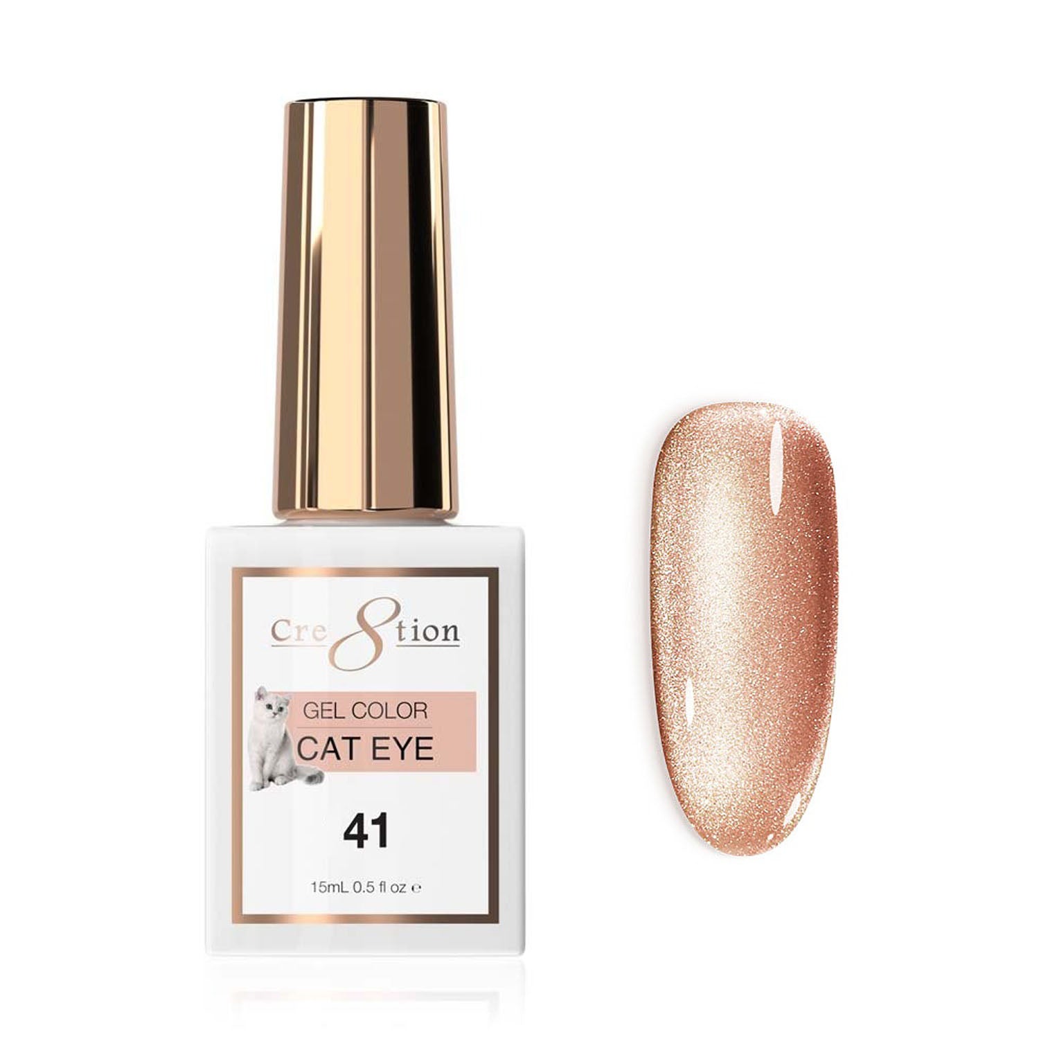 Cre8tion Cat Eye Soak Off Gel 0.5 oz #41 0916-1828
