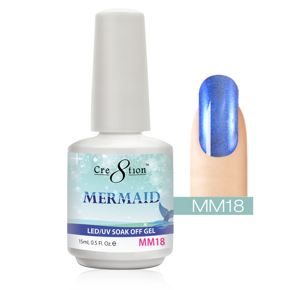 Cre8tion Mermaid LED/UV Soak Off Gel 0.5 fl oz/15ml - MM18
