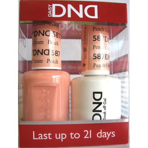 Daisy DND587 Soak Off Gel All In One Set - Peach Cream