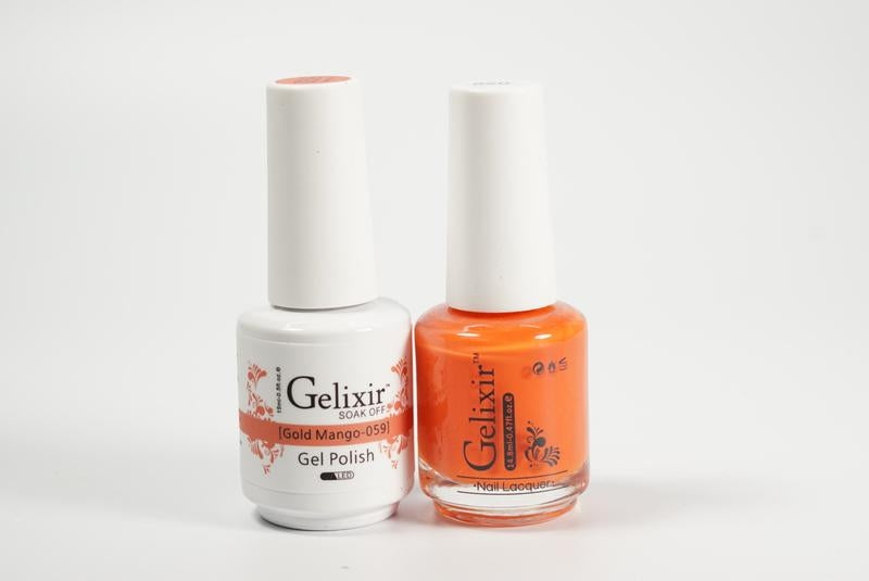 Gelixir Soak Off Gel All In One Set- Gold Mango GX059
