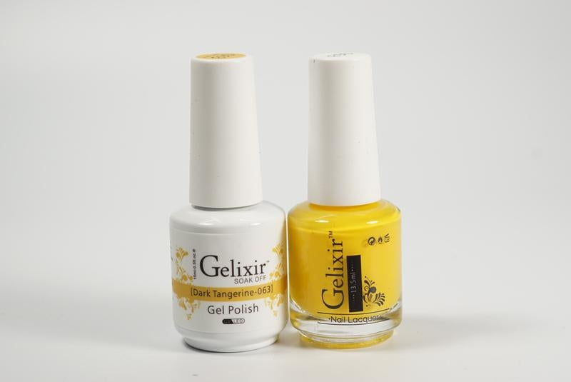 Gelixir Soak Off Gel All In One Set- Dark Tangerine GX063