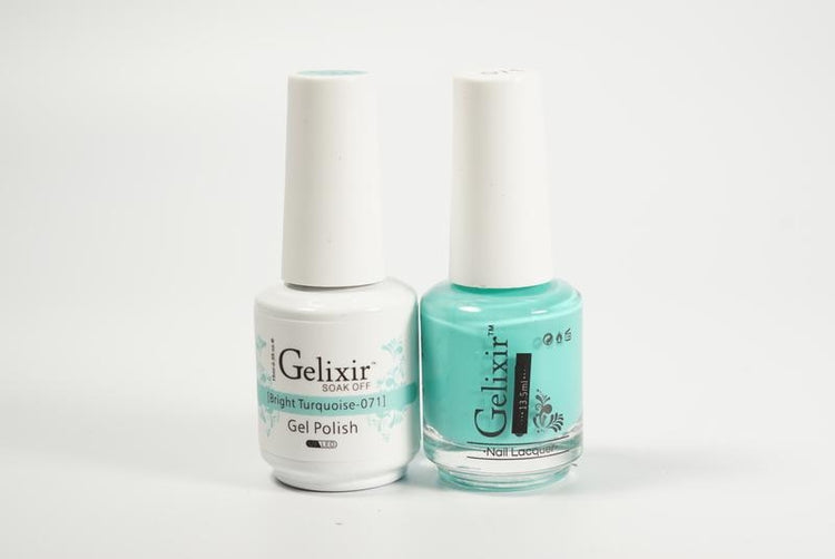 Gelixir Soak Off Gel All In One Set- Bright Turquoise GX071
