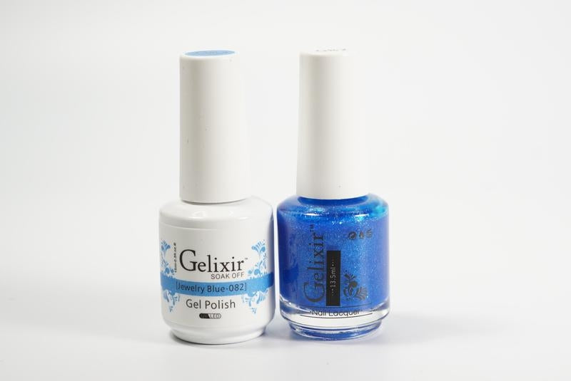 Gelixir Soak Off Gel All In One Set- Jewelry Blue GX082