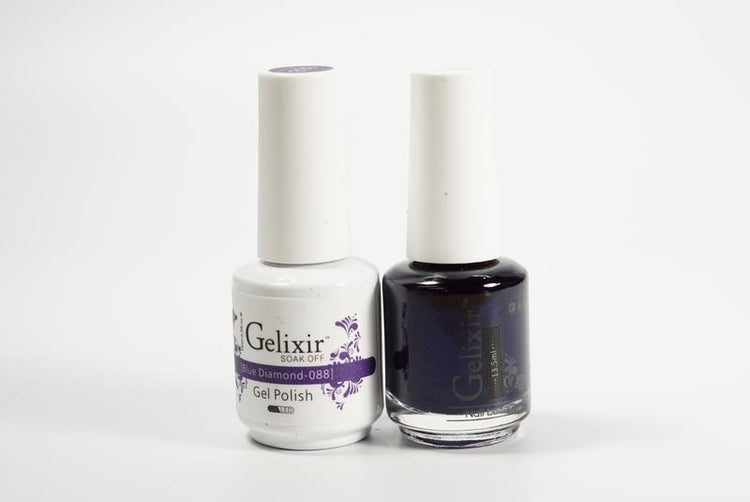Gelixir Soak Off Gel All In One Set- Blue Diamomd GX088