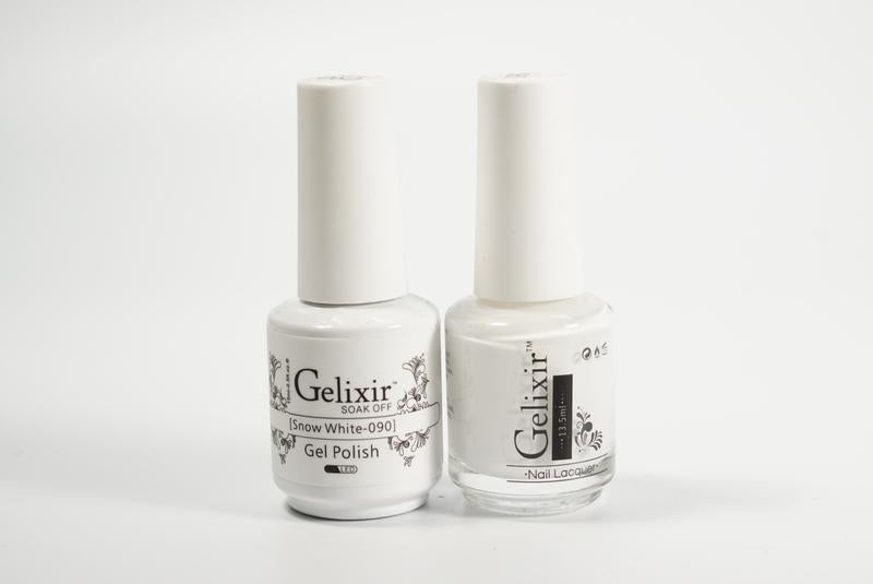Gelixir Soak Off Gel All In One Set - Snow White GX090