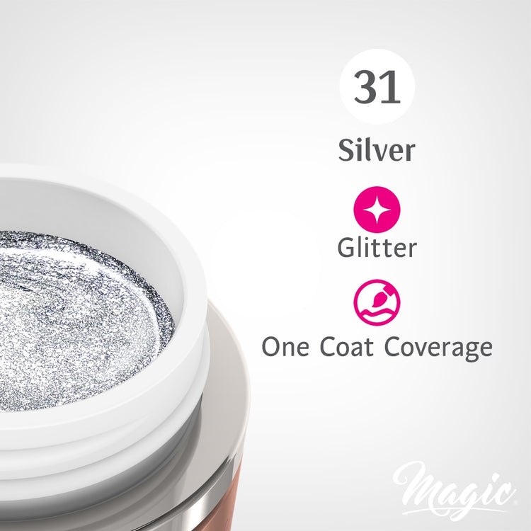 Magic Gel Paints - Silver #31 5ml 36849