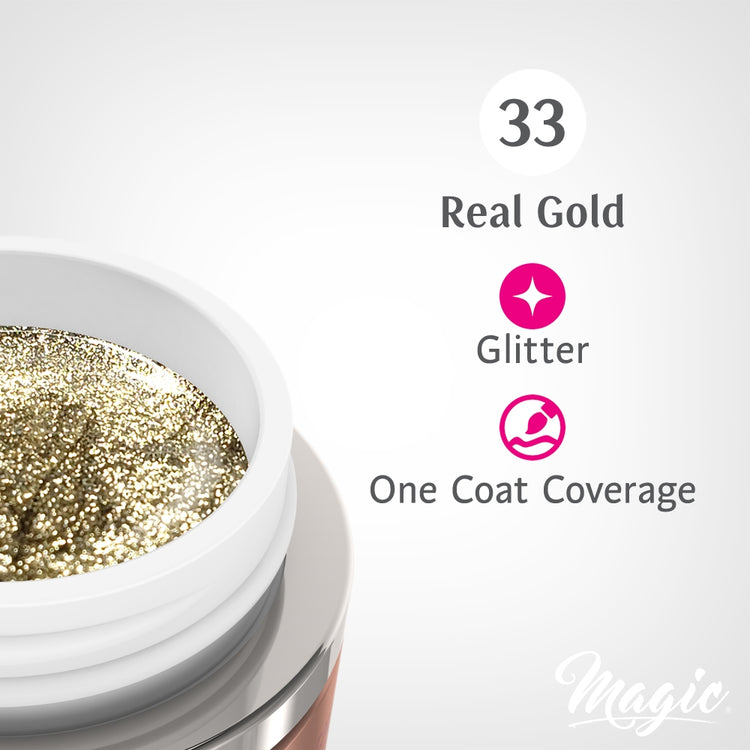 Magic Gel Paints 5 ml - Real Gold #33