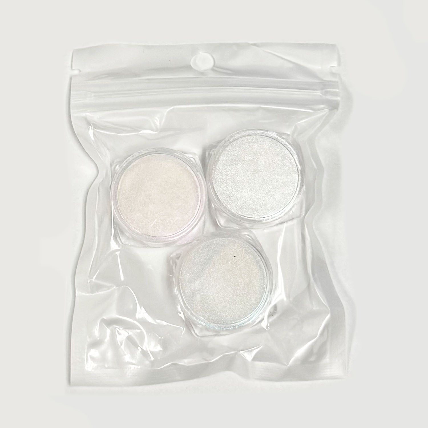Pearl White Mirror Nail Powder 3pcs 00103