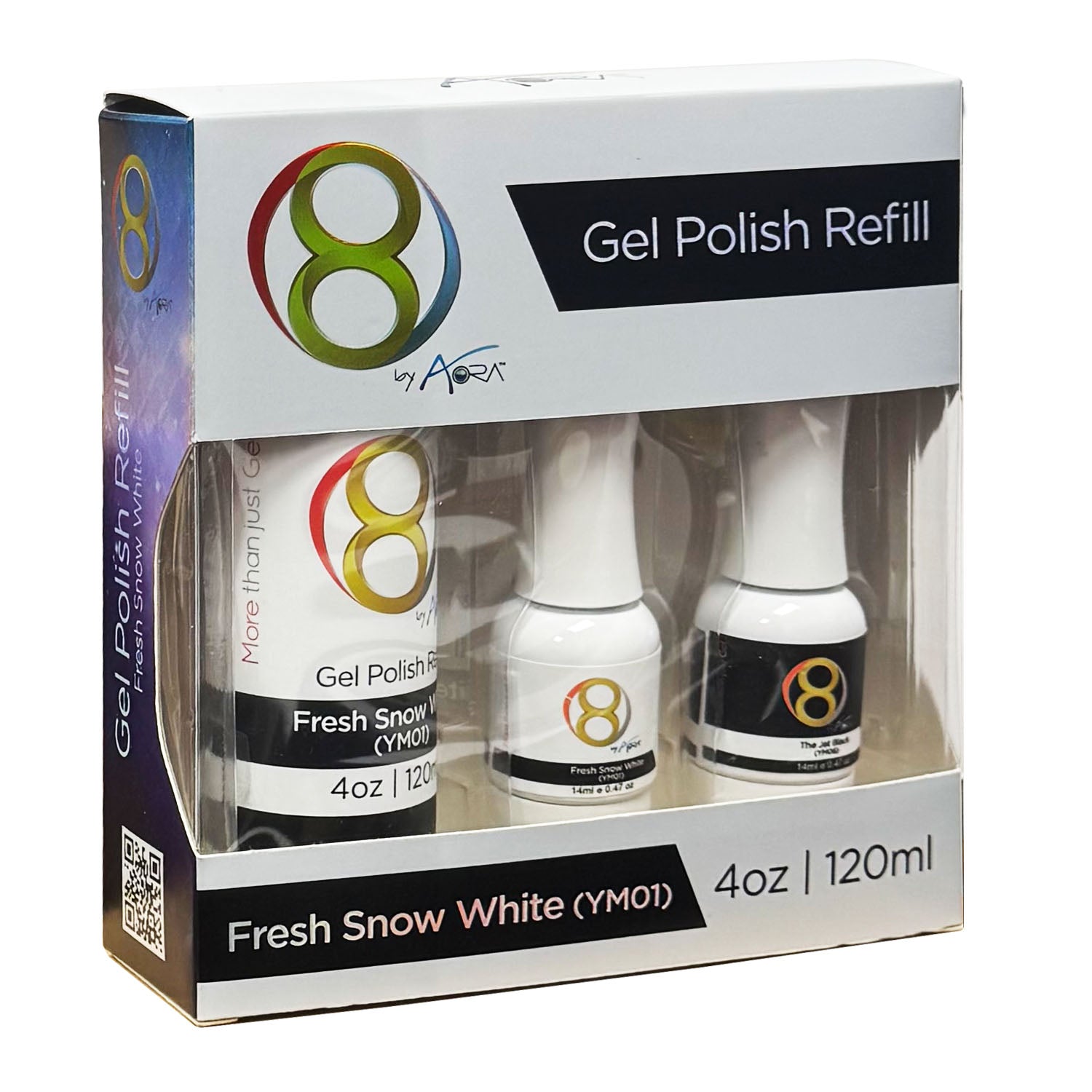 Aora Gel Polish Refill Fresh Snow White 4oz 70203