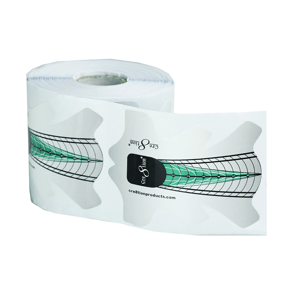 Cre8tion Stiletto Nail Sculpture Form 200 Pcs/Roll 10347
