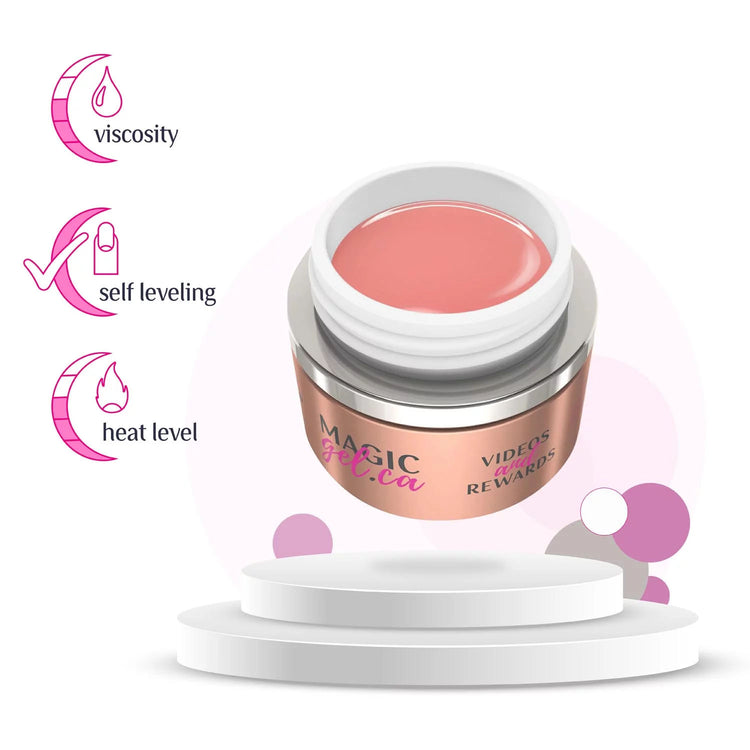 Magic Gel Builder Gels Rose Pink Builder 15ml 36938