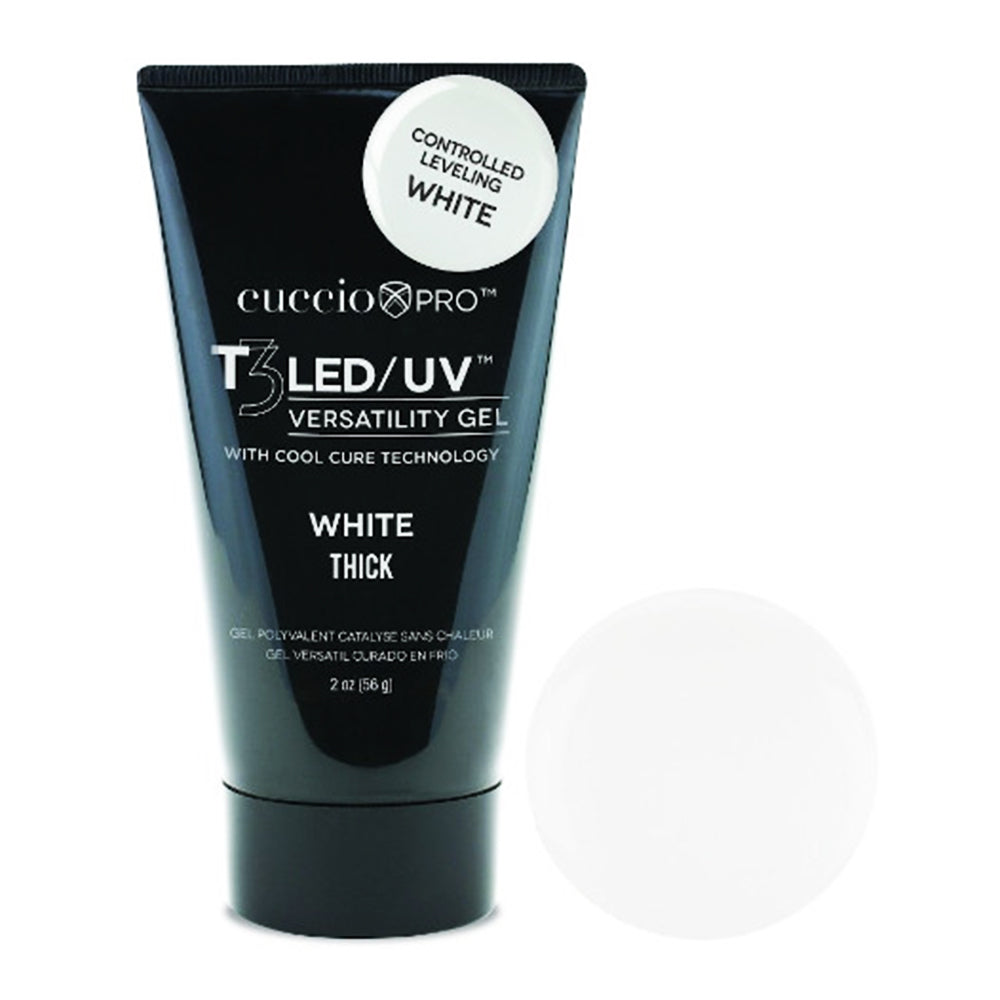 CuccioPRO T3 LED/UV Versatility Gel 2 oz White Thick 50260