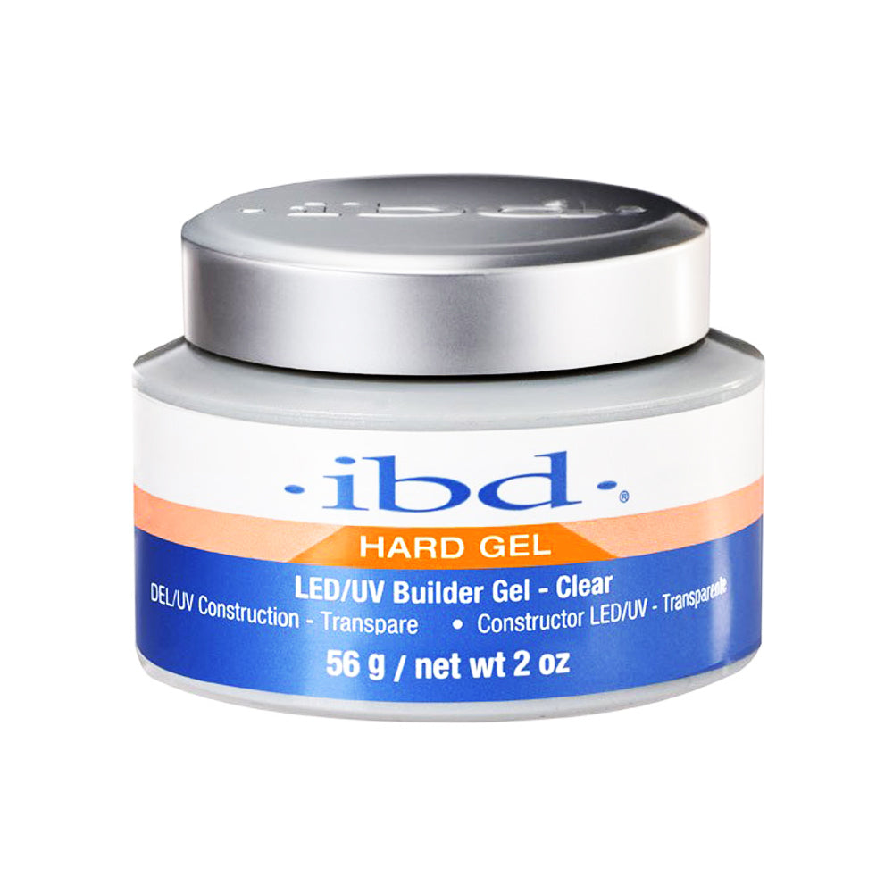 Ibd Hard Gel LED/UV Builder Gel - Clear 2 oz/56 g #61178