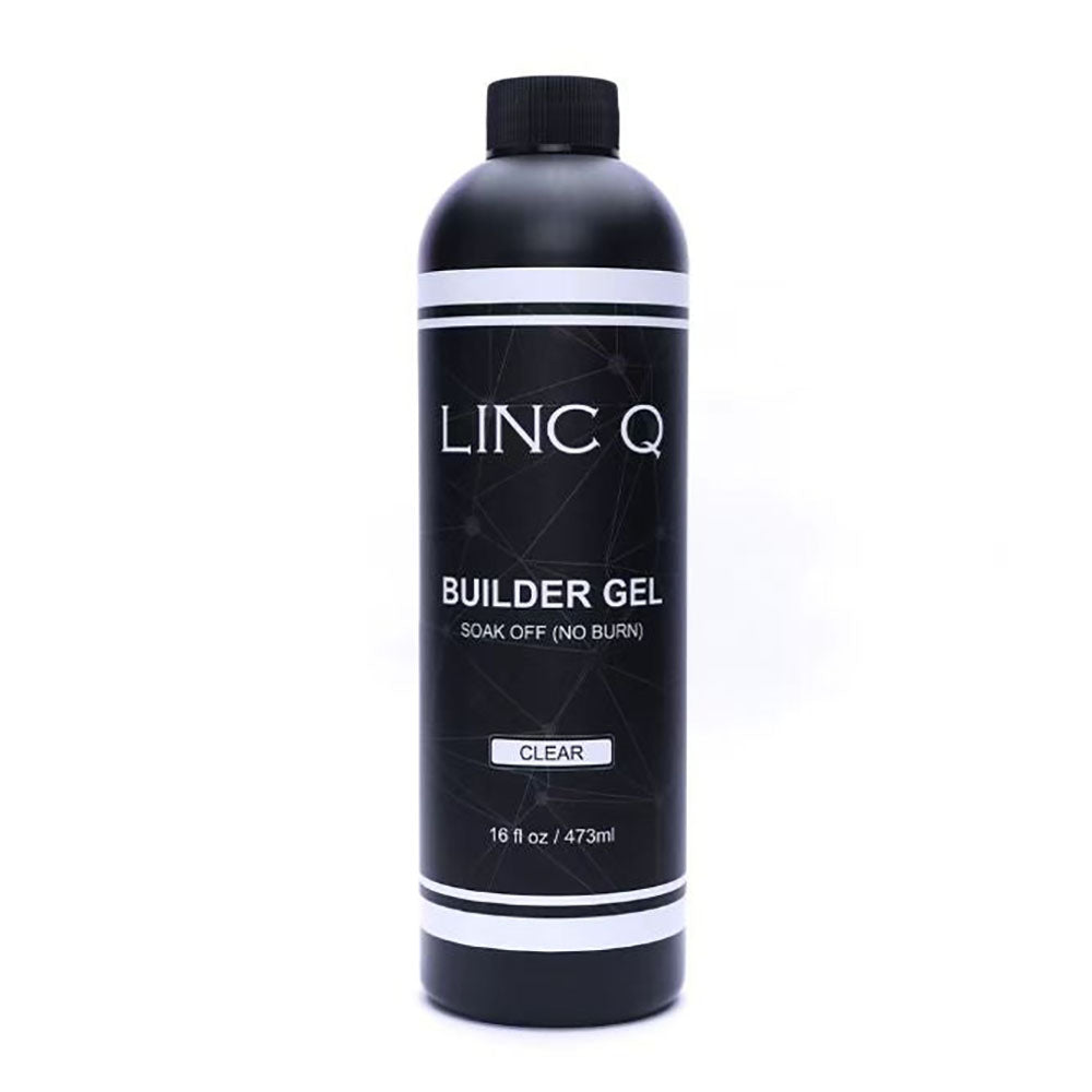 Linc Q No Burn Soak Off Builder Gel 16 fl oz Clear 89493
