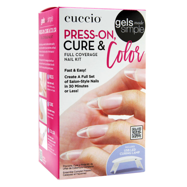 Cuccio Gels Made Simple Press-On Cure & Color Kit CUGL9001