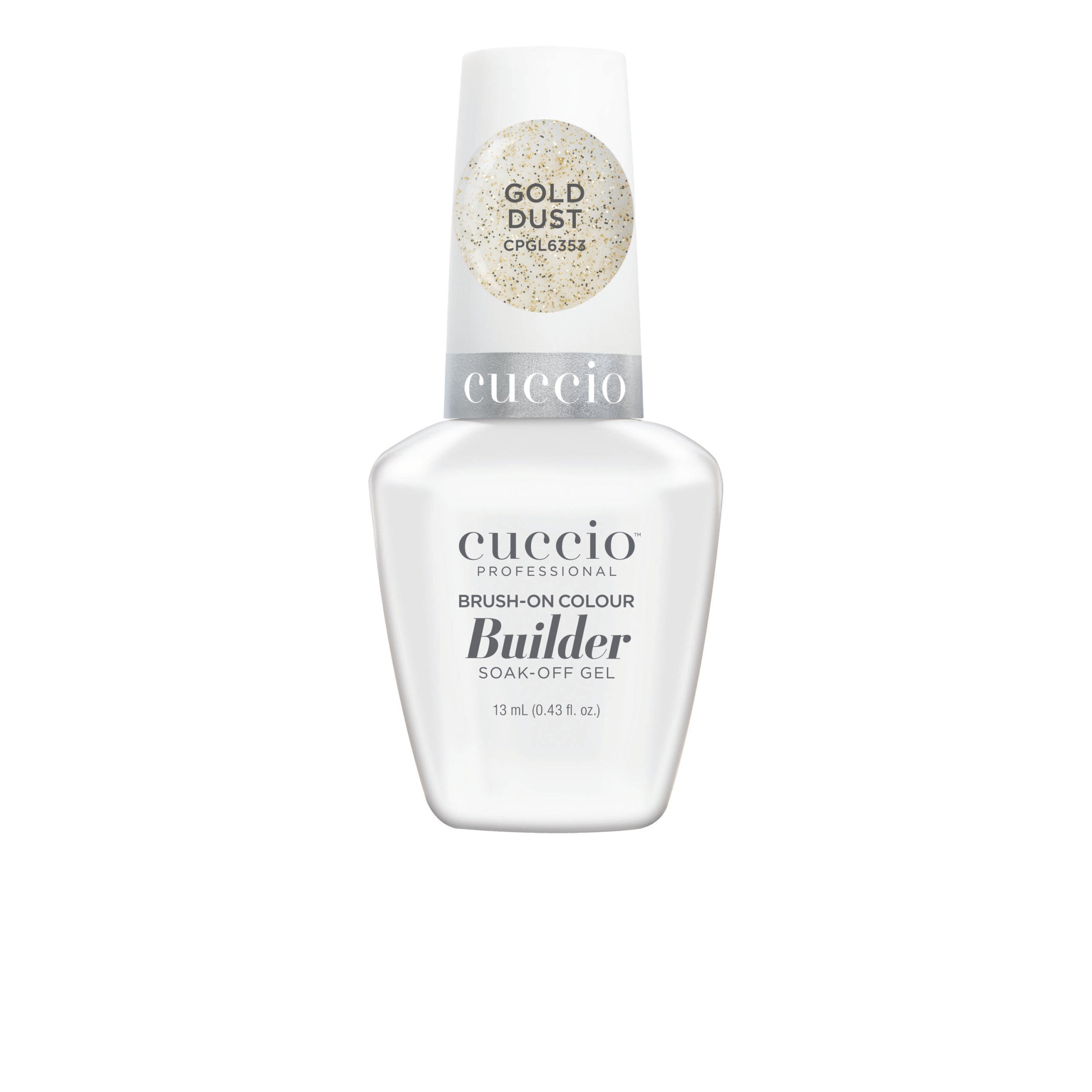 Cuccio LED/UV Brush-On Builder 0.43 oz - Gold Dust CPGL6353