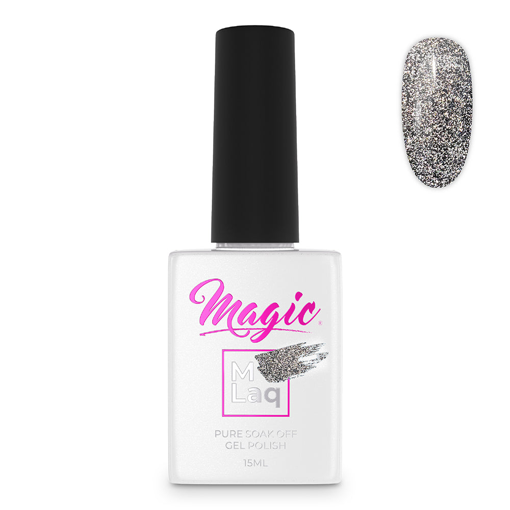 Magic Gel Polish MLaq Reflections Silver Rain - #93 15 ml