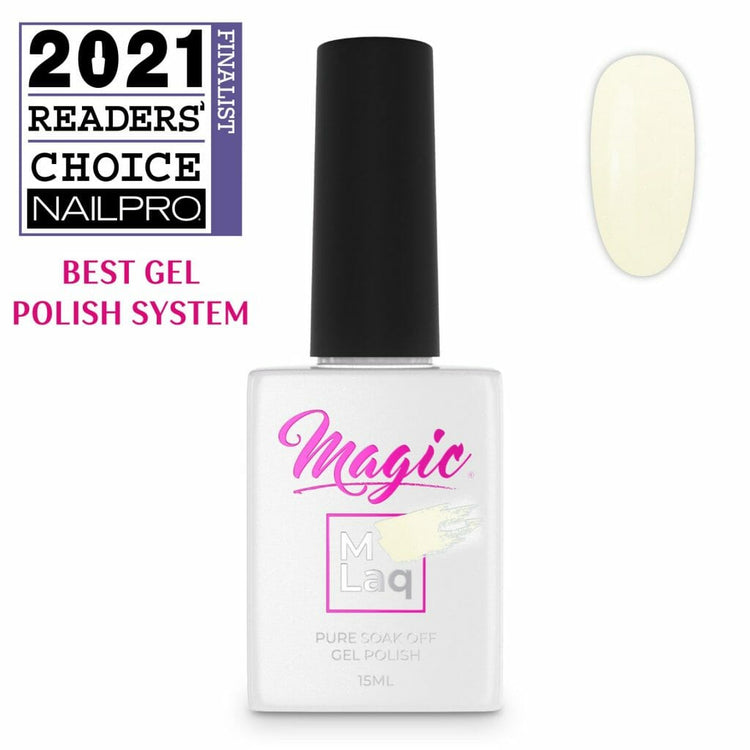 Magic Gel Polish MLaq 15 ml - White Vanilla Shimmer #115