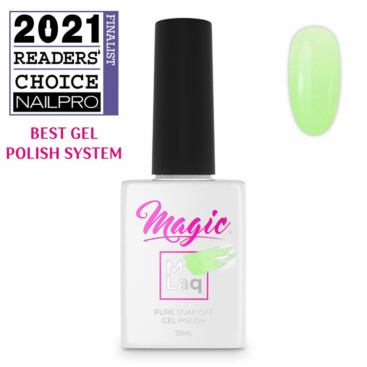 Magic Gel Polish MLaq 15 ml - Lime Slush Shimmer #117