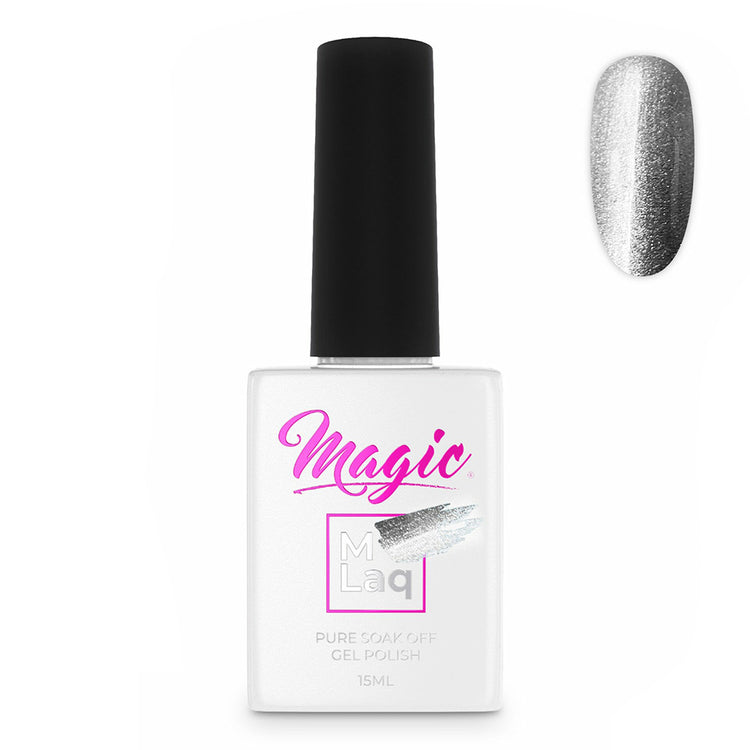 Magic Gel Polish MLaq 15 ml - Metallic Silver #151