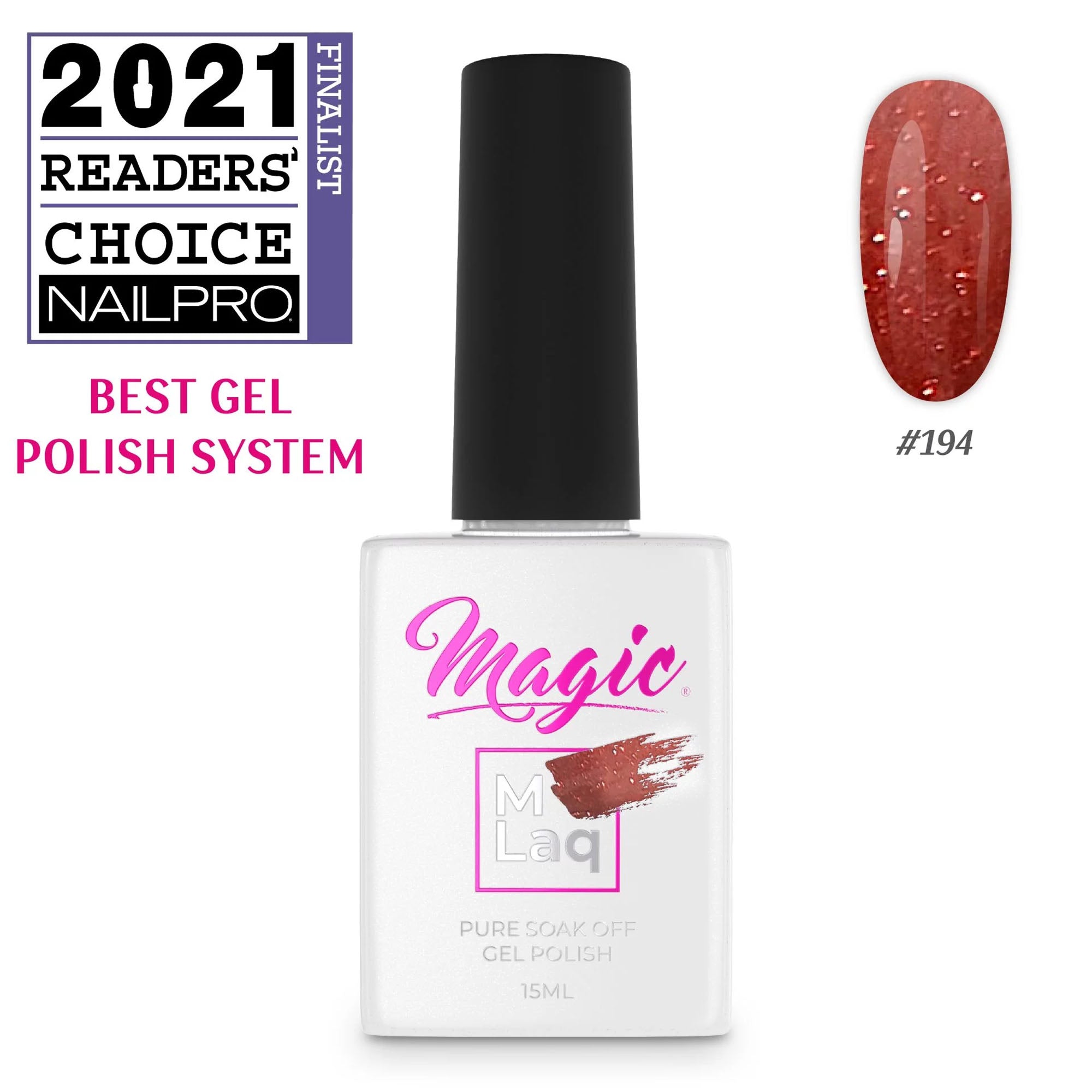Magic Gel Polish MLaq 15 ml - Sensual #194