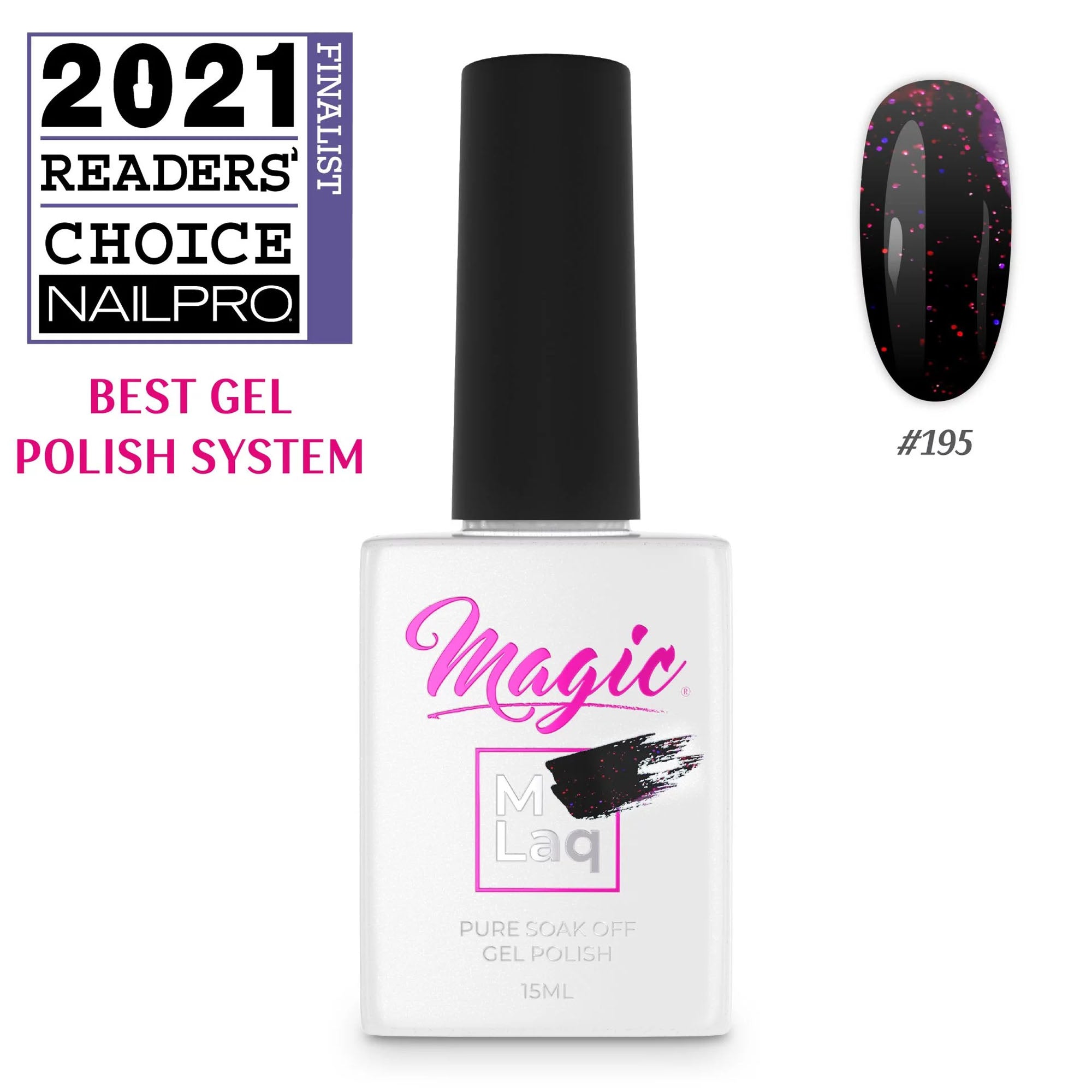 Magic Gel Polish MLaq 15 ml - Mystical #195