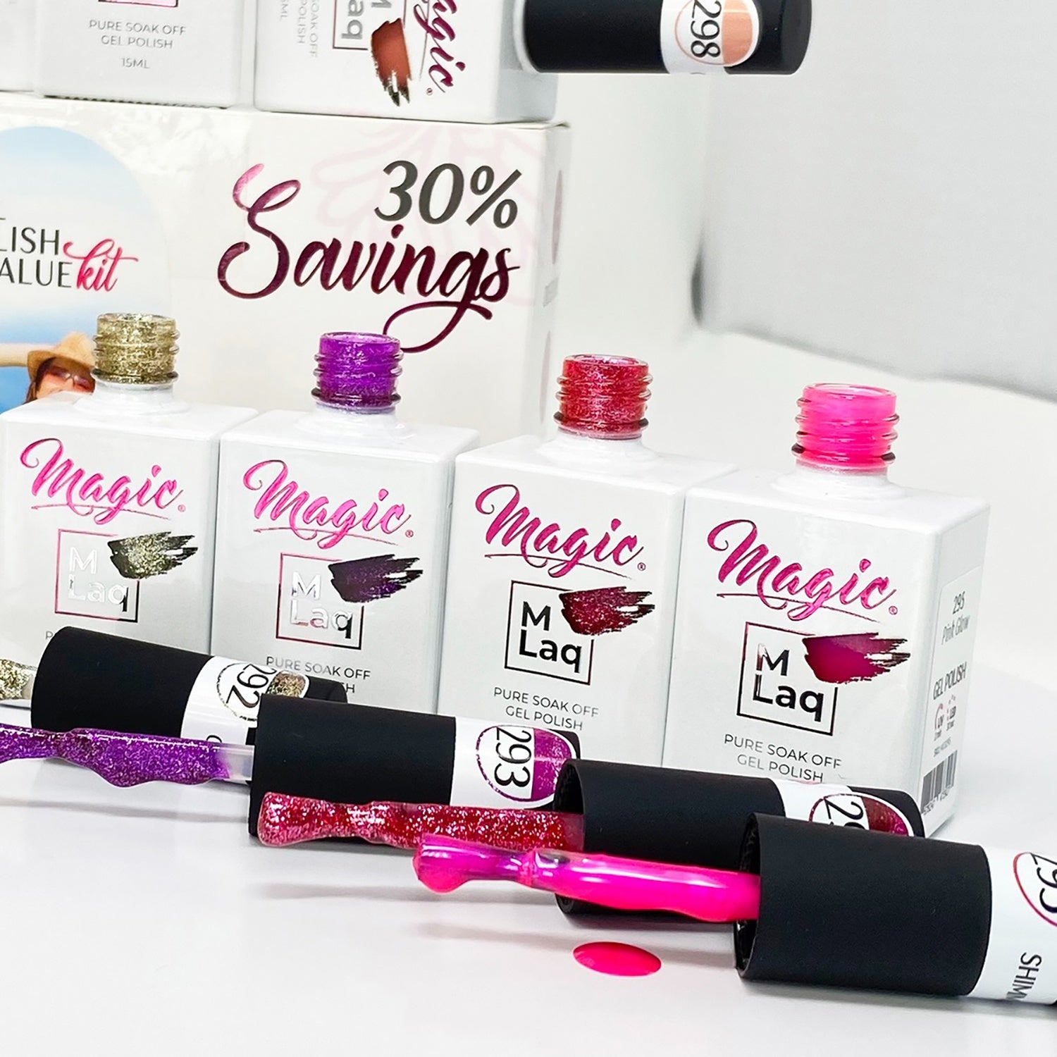 Magic Gel Polish MLaq 15 ml - Lemon Glow #296
