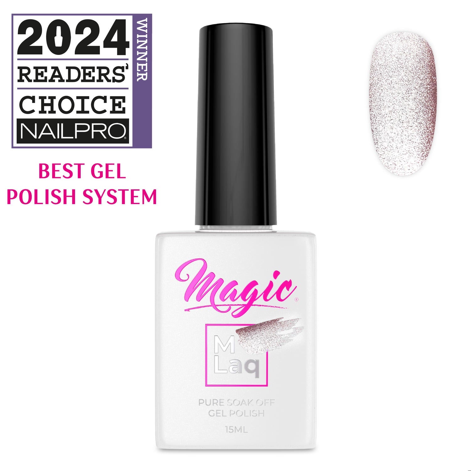 Magic Gel Polish MLaq 15 ml - Cream Cat Eye #377