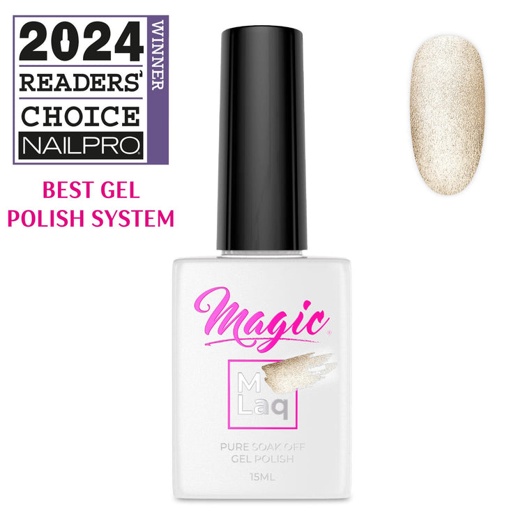 Magic Gel Polish MLaq 15 ml - Golden Cat Eye #378