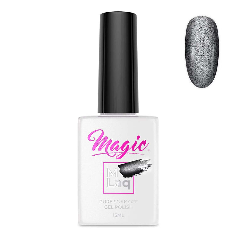 Magic Gel Polish MLaq 15 ml - Black Cat Eye #380