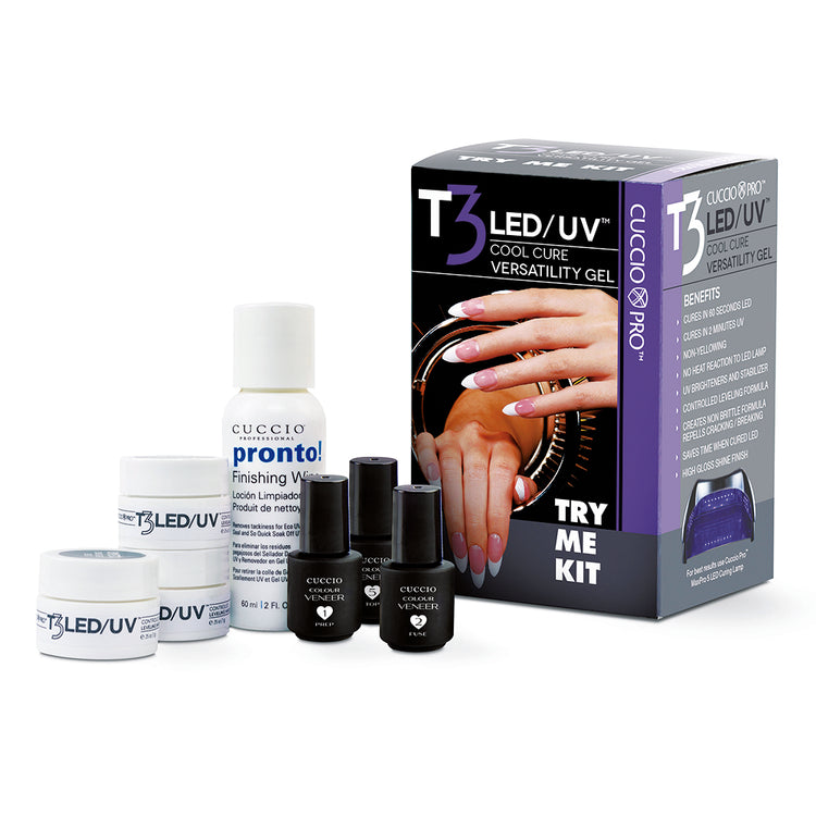 CuccioPRO T3 LED/UV Versatility Gel Try Me Kit CP6935